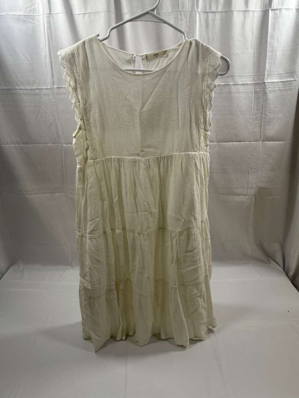 Mango White Loose Dress